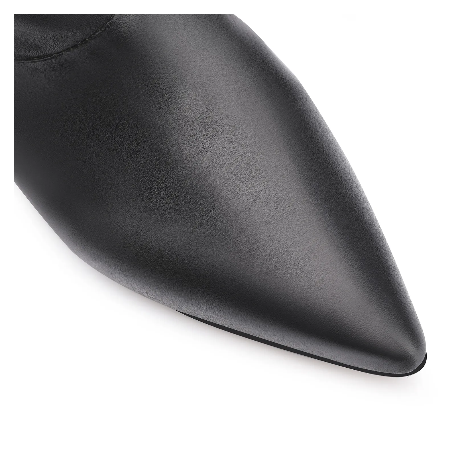 Bota Franzida Couro Preto