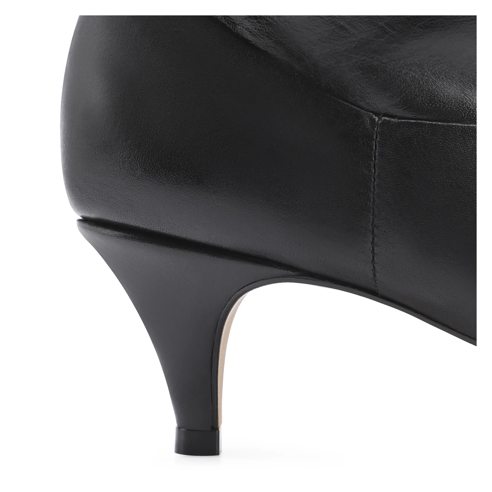 Bota Franzida Couro Preto