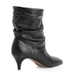 Bota Franzida Couro Preto - imagem 4