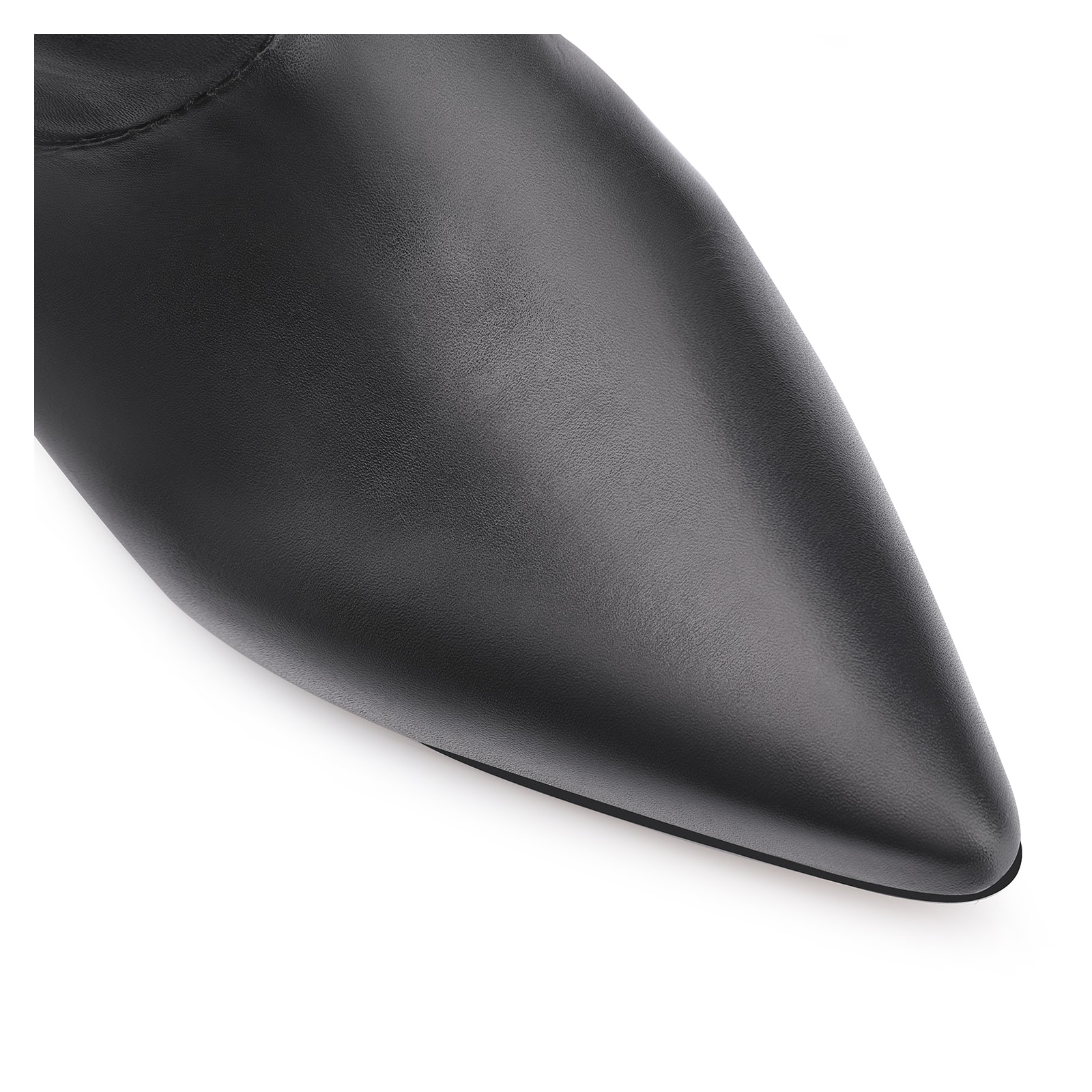 Bota Franzida Couro Preto
