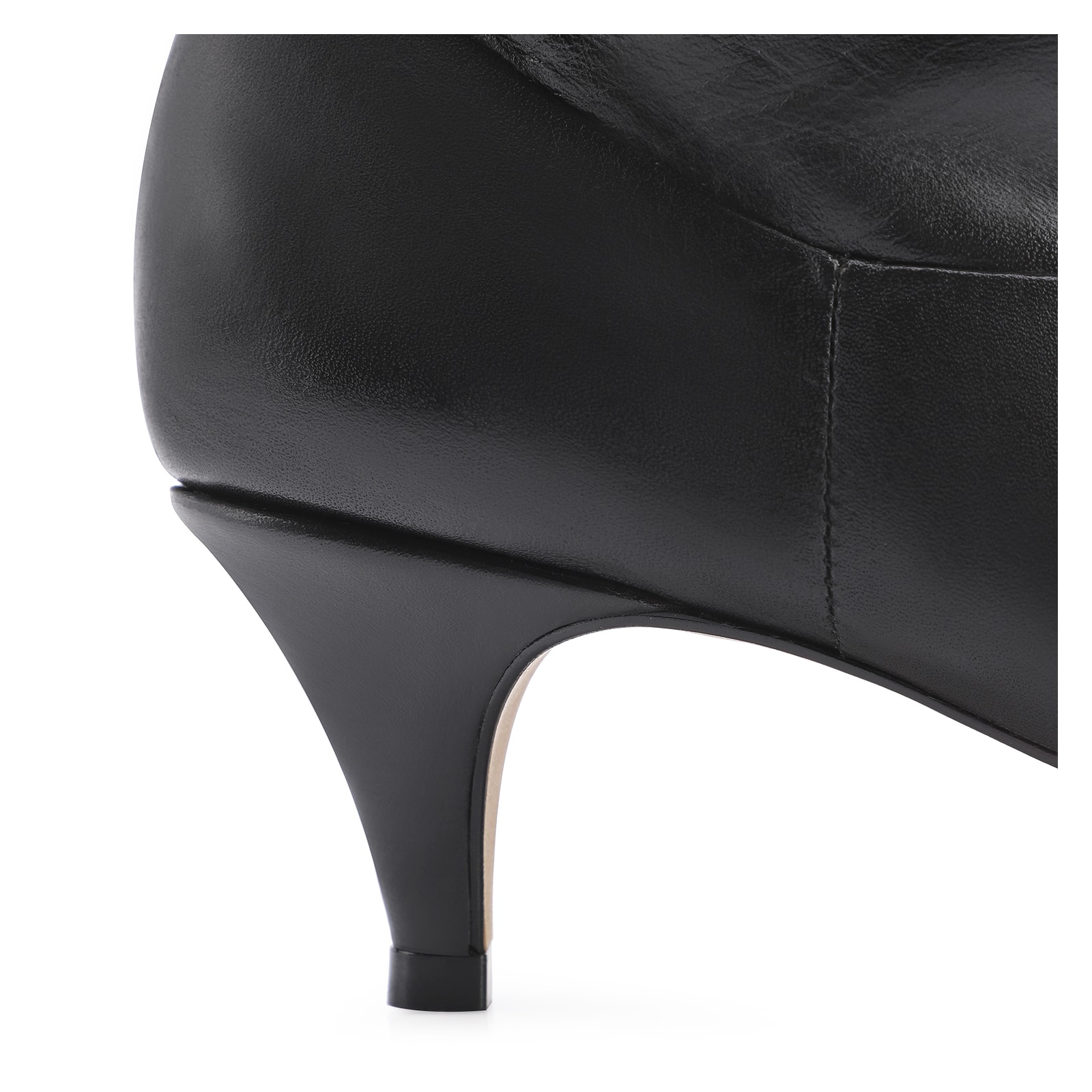 Bota Franzida Couro Preto