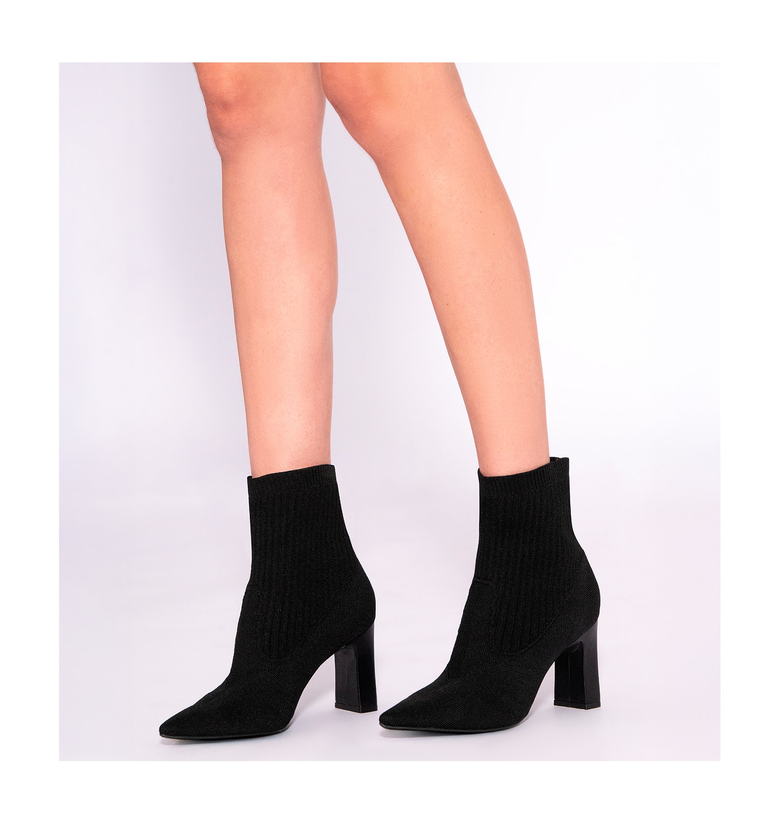 Bota Knit Preto