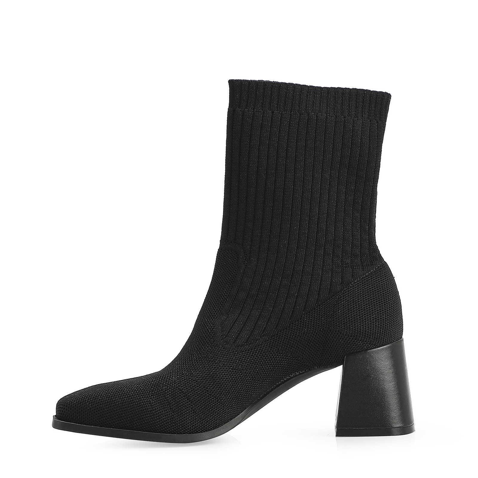Bota Knit Preto