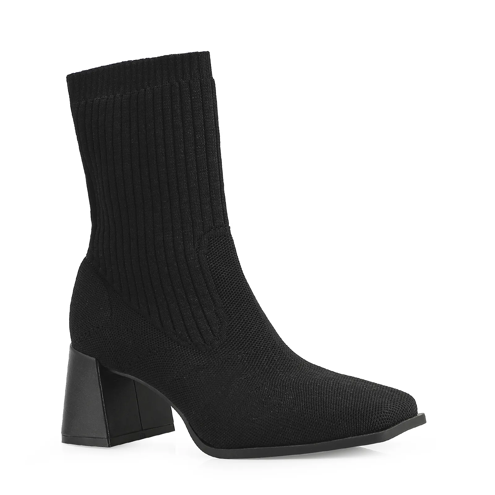 Bota Knit Preto