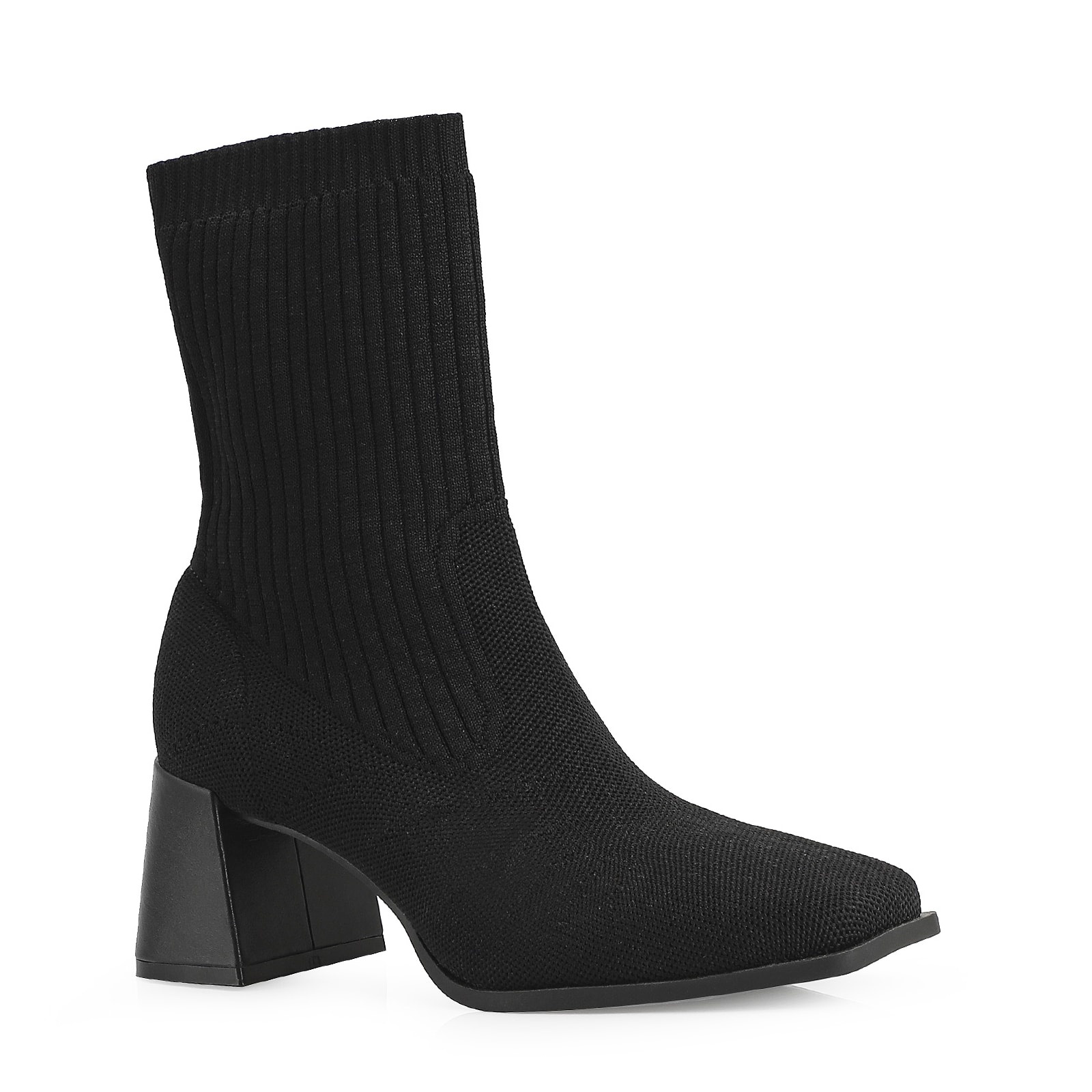 Bota Knit Preto