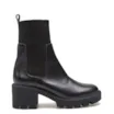 Bota Knitted Couro Preto - imagem 3