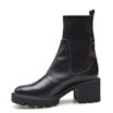 Bota Knitted Couro Preto - imagem 4