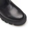 Bota Knitted Couro Preto - imagem 6