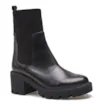 Bota Knitted Couro Preto - imagem 1