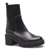 Bota Knitted Couro Preto - imagem 1