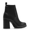 Bota Knitted Couro Preto - imagem 4