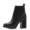 Bota Knitted Couro Preto - imagem 5