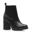 Bota Knitted Couro Preto - imagem 1