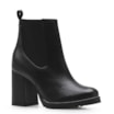 Bota Knitted Couro Preto - imagem 1