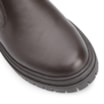 Bota Marrom Cano Baixo Salto Baixo Couro Chelsea Tratorada - imagem 7