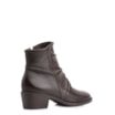 Bota Marrom Cano Baixo Salto Baixo Couro Slouch - imagem 4