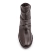 Bota Marrom Cano Baixo Salto Baixo Couro Slouch - imagem 6