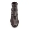 Bota Marrom Cano Baixo Salto Baixo Couro Slouch - imagem 6