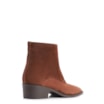 Bota Marrom Cano Baixo Salto Baixo Western Camurça - imagem 4