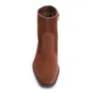 Bota Marrom Cano Baixo Salto Baixo Western Camurça - imagem 6