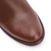 Bota Marrom Cano Baixo Salto Médio Couro Capa - imagem 7