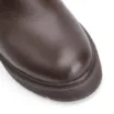 Bota Marrom Cano Médio Salto Médio Couro Chelsea Tratorada - imagem 7