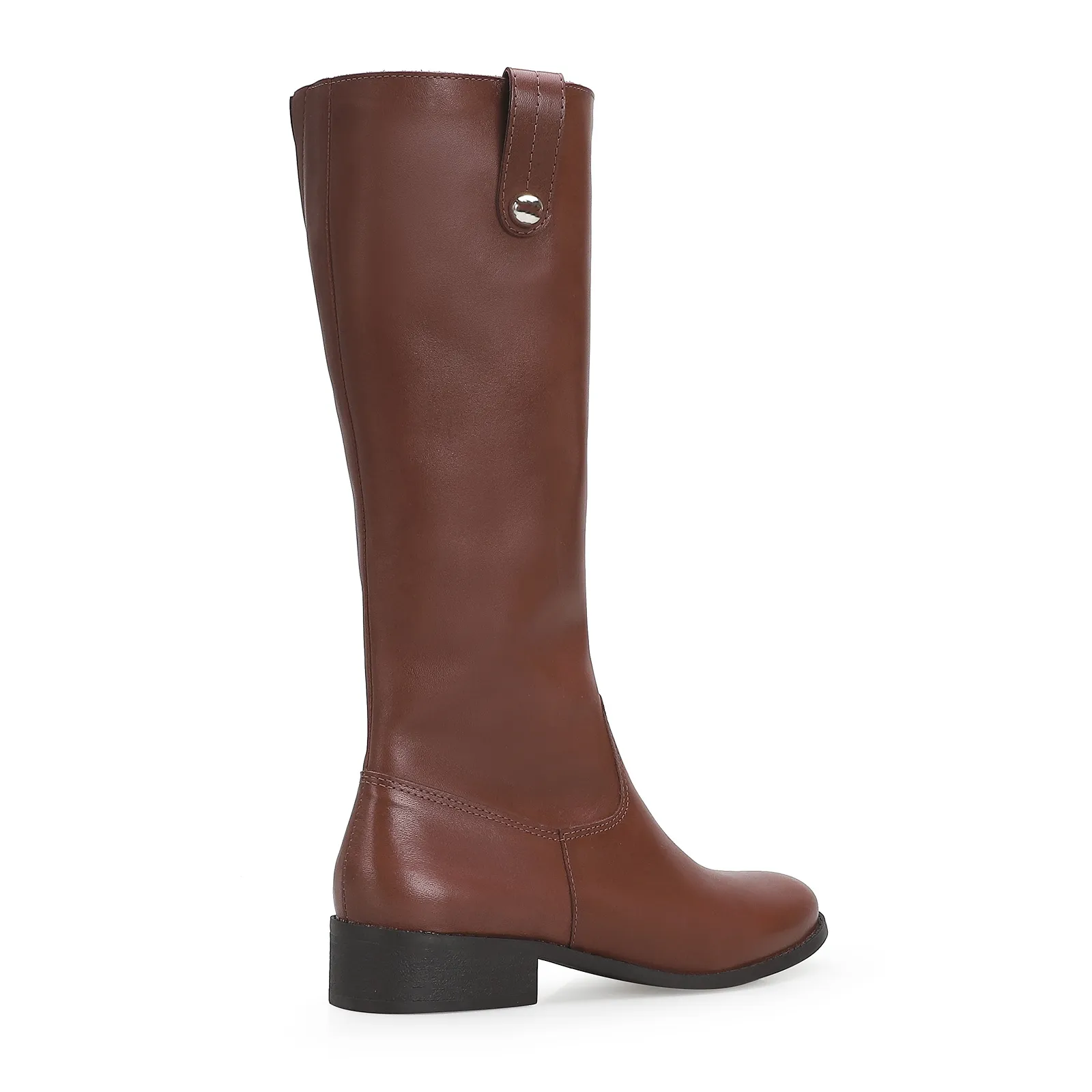 Bota Montaria Couro Marrom Escuro