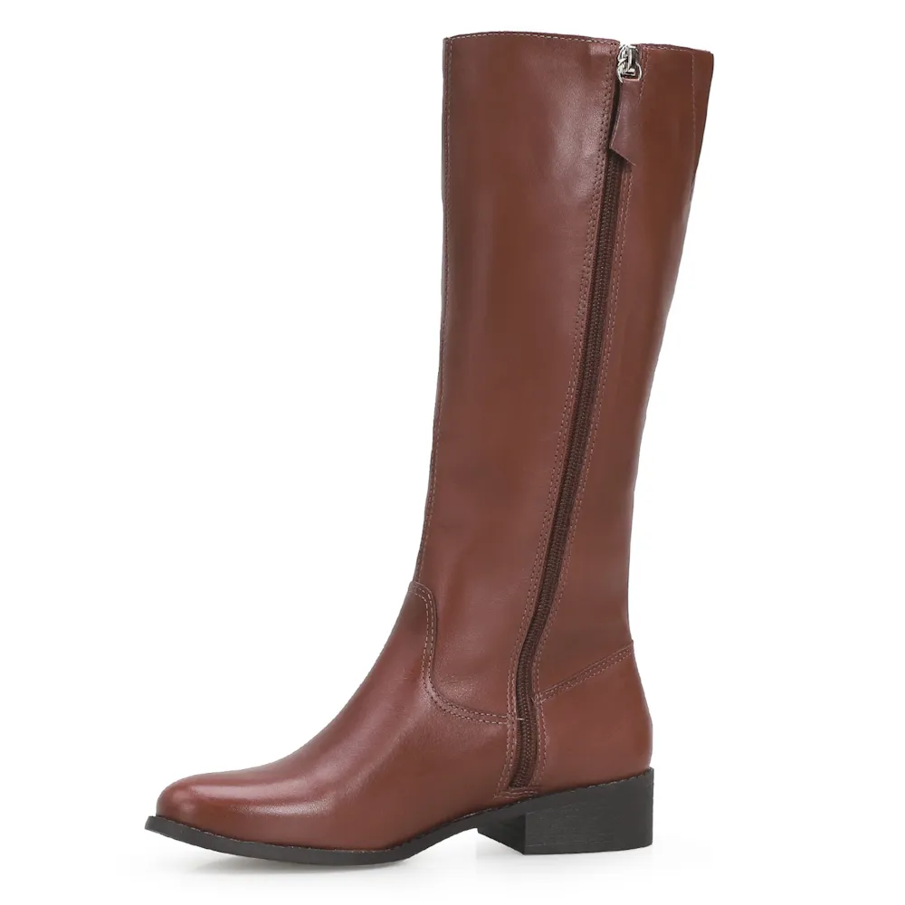 Bota Montaria Couro Marrom Escuro - imagem 4