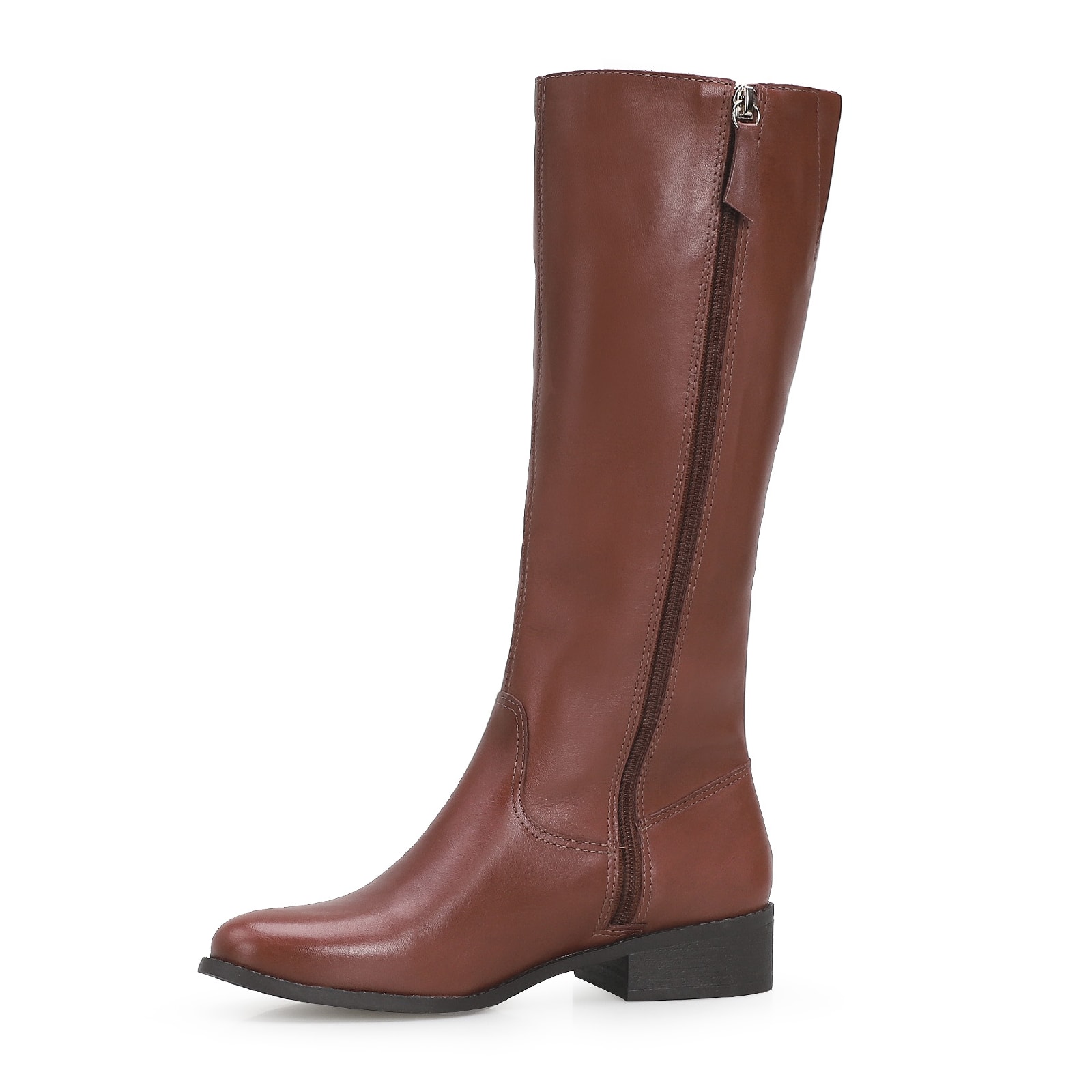 Bota Montaria Couro Marrom Escuro