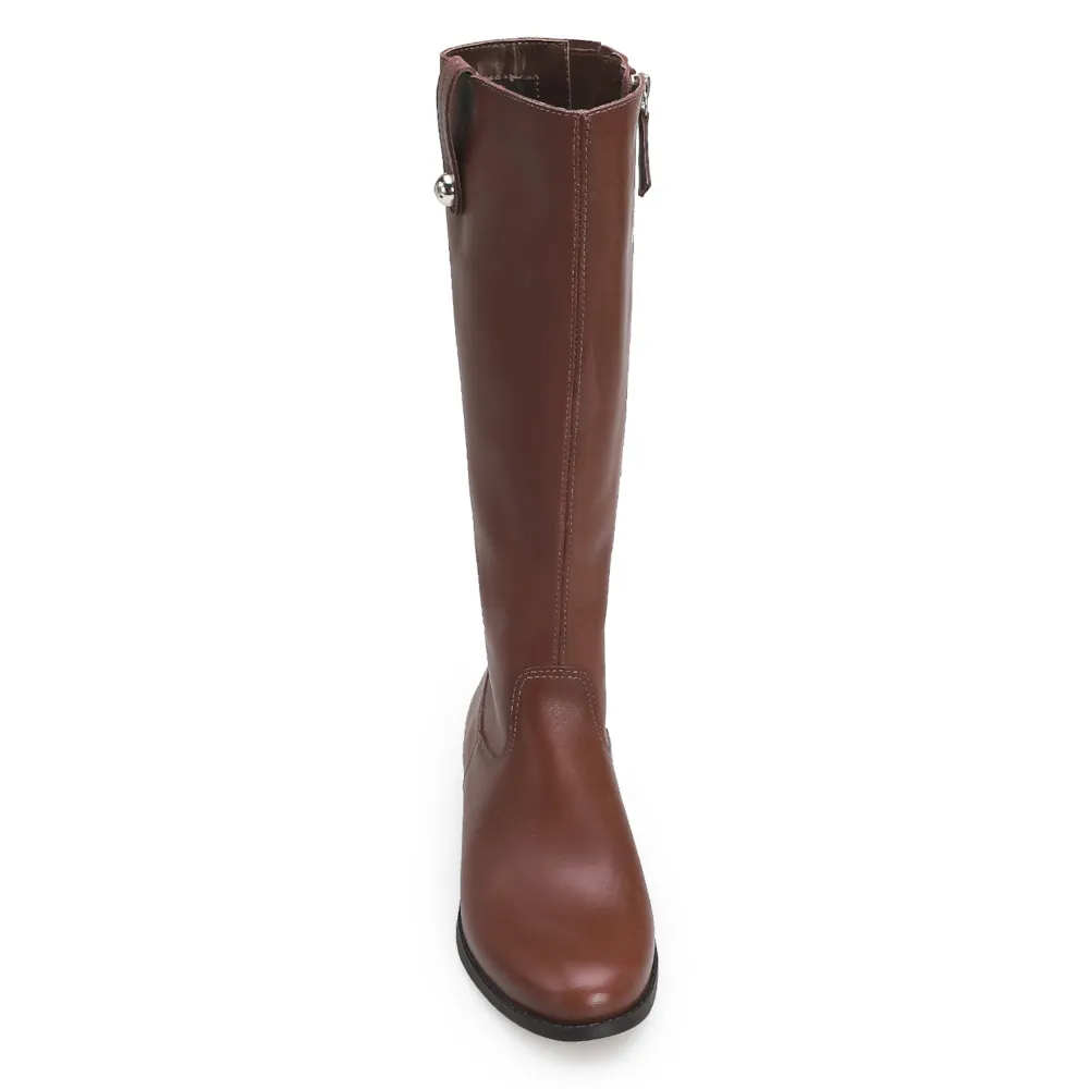 Bota Montaria Couro Marrom Escuro - imagem 5