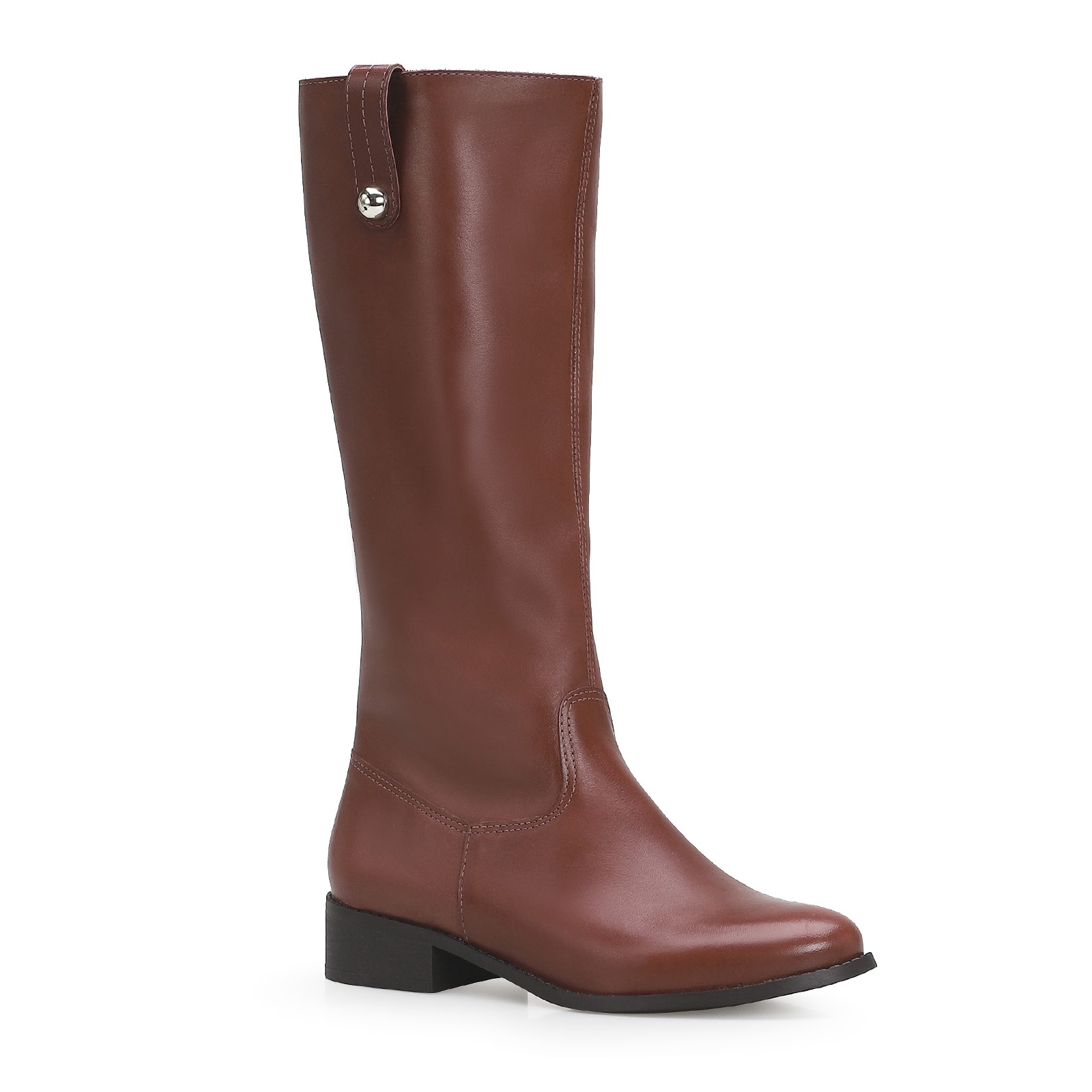 Bota Montaria Couro Marrom Escuro