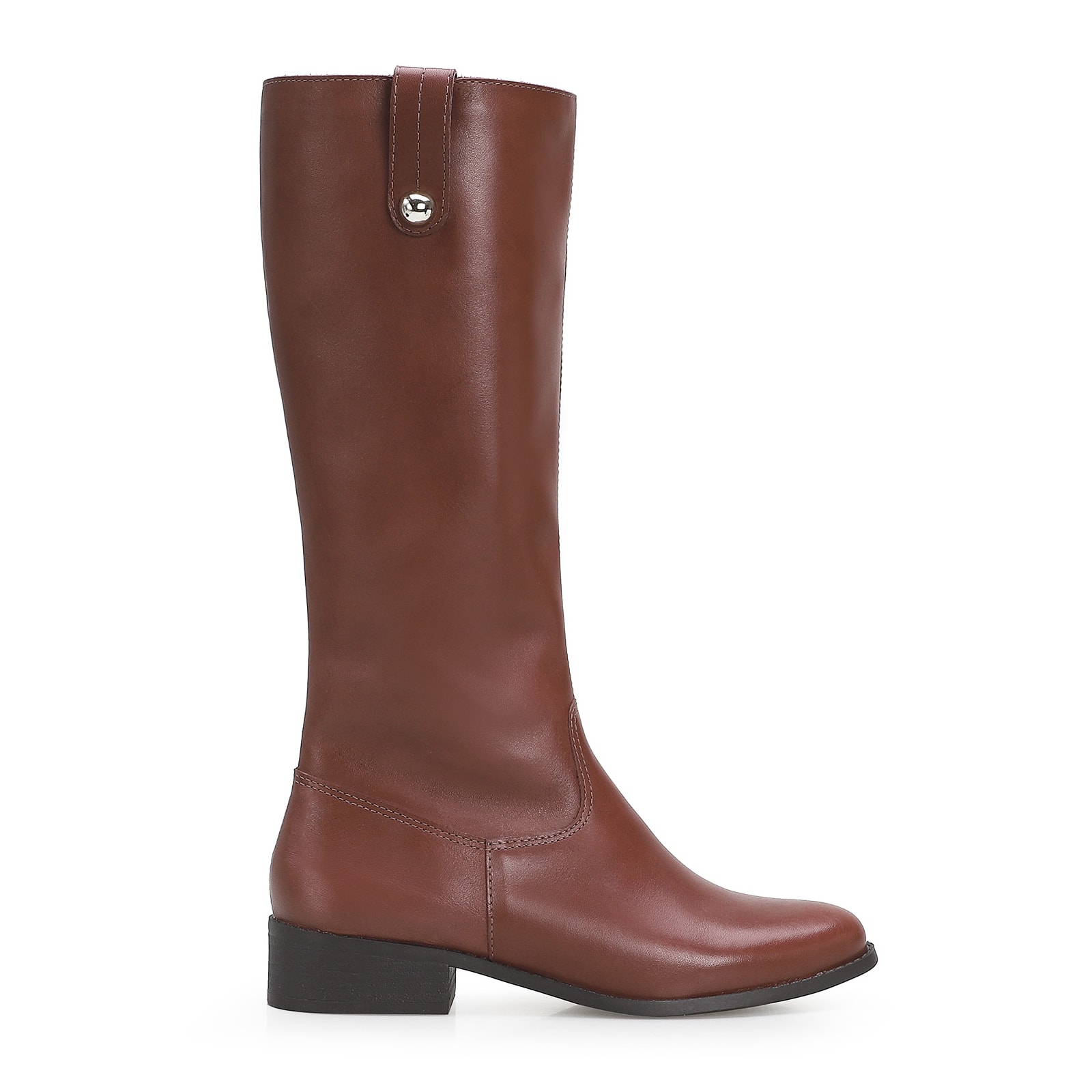 Bota Montaria Couro Marrom Escuro