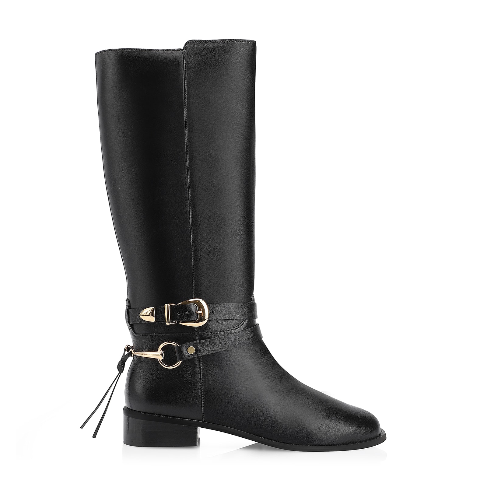 Bota Montaria Couro Preto