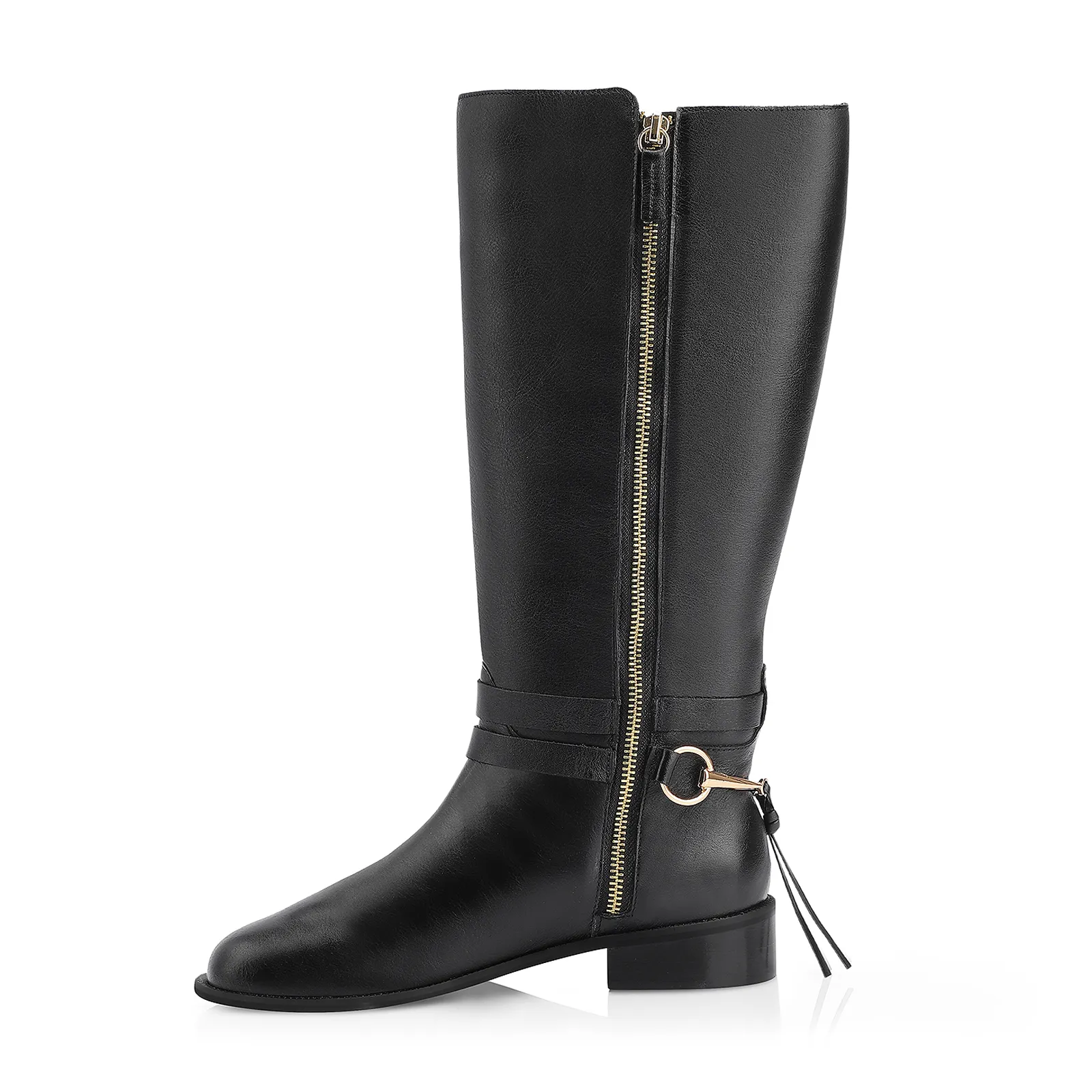 Bota Montaria Couro Preto