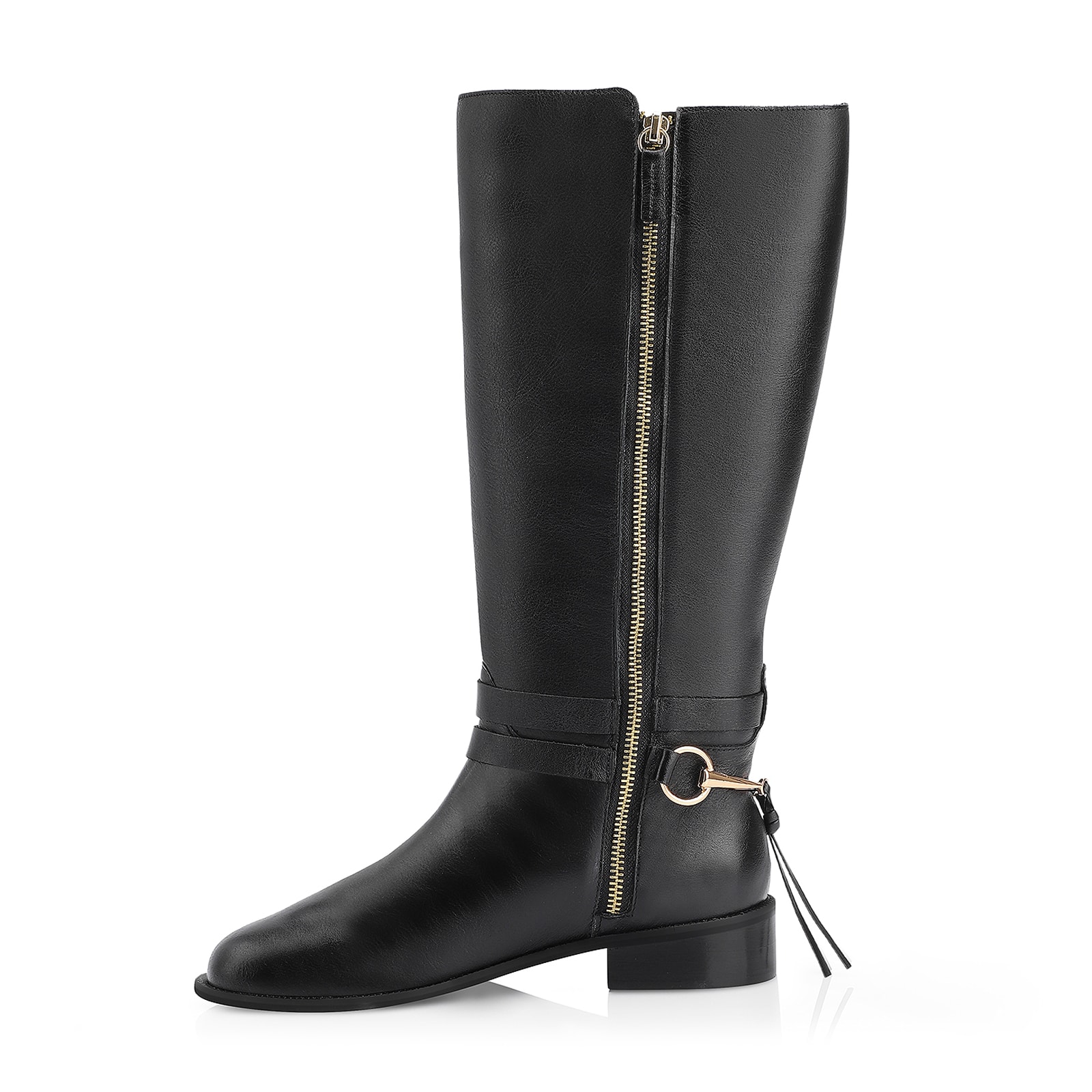 Bota Montaria Couro Preto