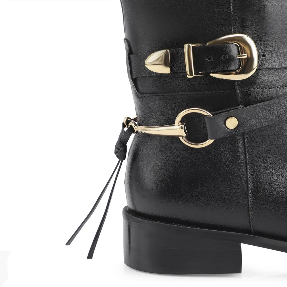 Bota Montaria Couro Preto - imagem 8