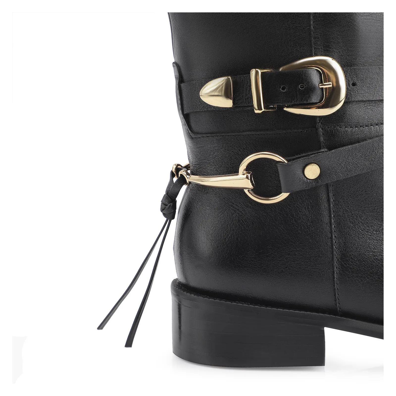 Bota Montaria Couro Preto