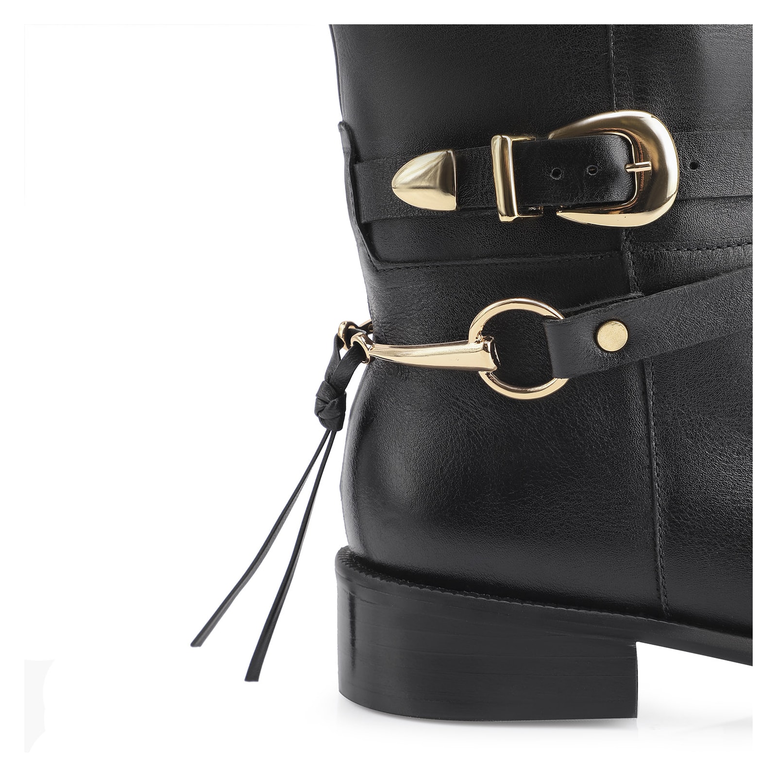 Bota Montaria Couro Preto