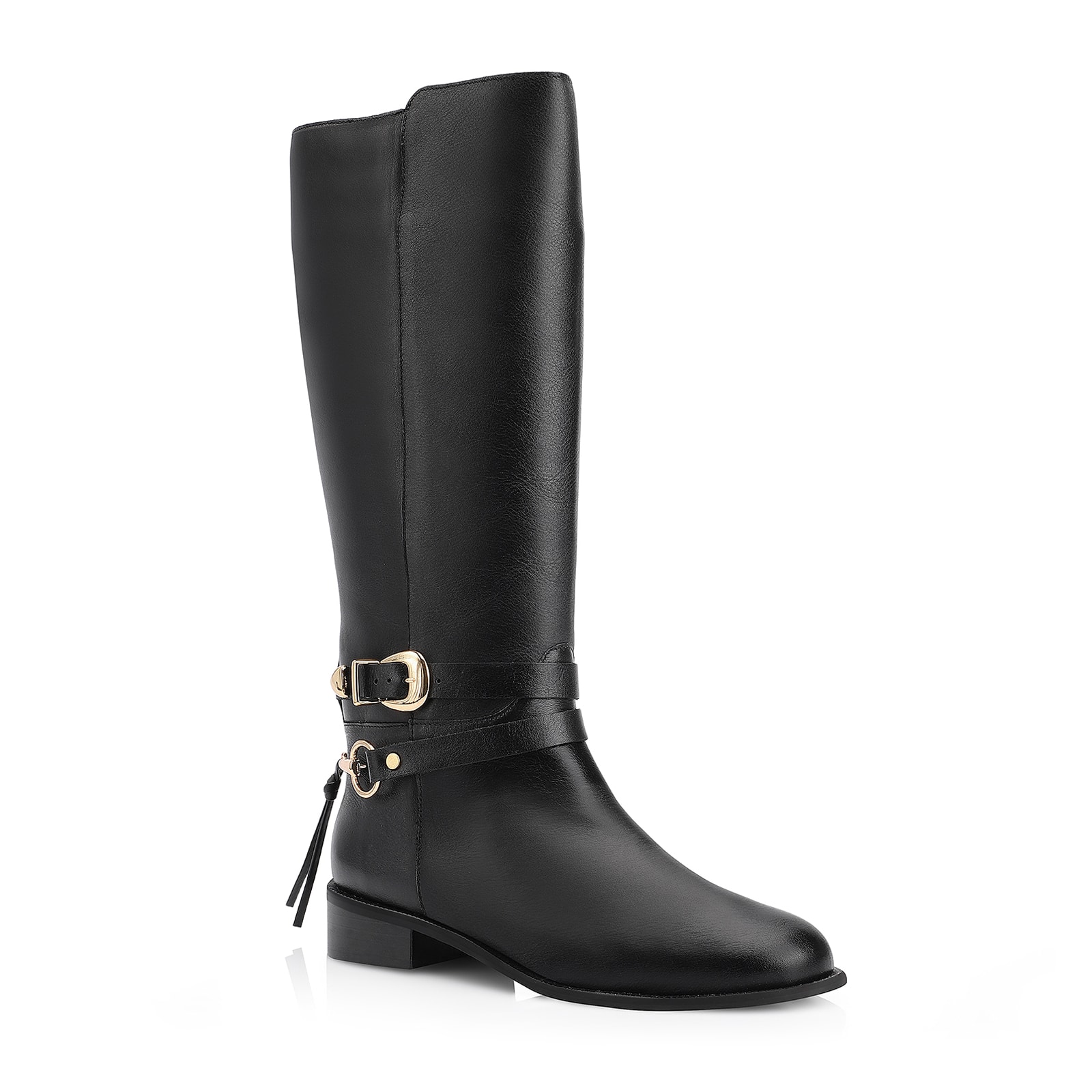 Bota Montaria Couro Preto