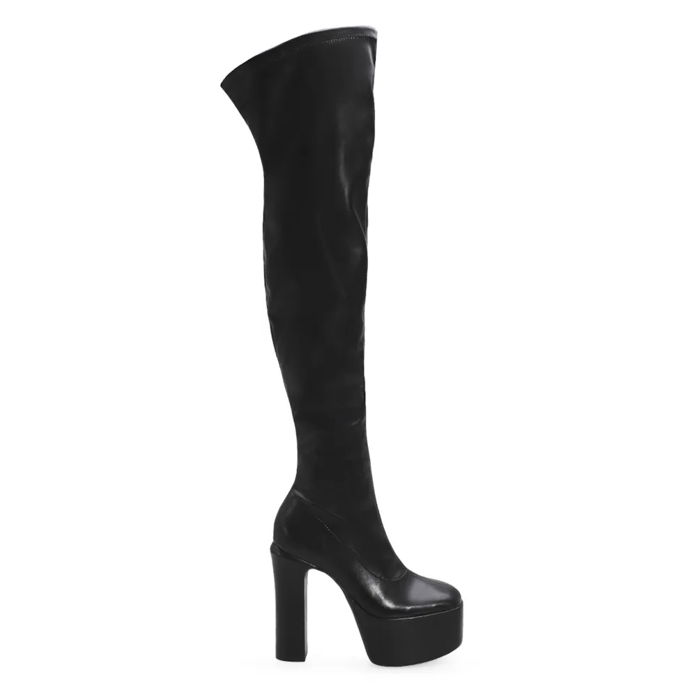 Bota Over The Knee Alt Preto - imagem 2