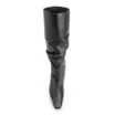 Bota Preta Cano Alto Salto Alto Couro Alto Slouch - imagem 6