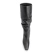 Bota Preta Cano Alto Salto Alto Couro Alto Slouch - imagem 6