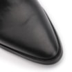 Bota Preta Cano Baixo Salto Alto Couro Bico Fino - imagem 7