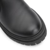 Bota Preta Cano Baixo Salto Baixo Couro Chelsea Tratorada - imagem 7