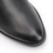 Bota Preta Cano Baixo Salto Baixo Couro Pesponto - imagem 7