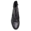 Bota Preta Cano Baixo Salto Baixo Couro Slouch - imagem 6