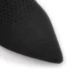 Bota Preta Cano Baixo Salto Médio Knit - imagem 7