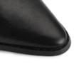 Bota Preta Salto Médio Cano Alto Couro Bico Fino - imagem 7