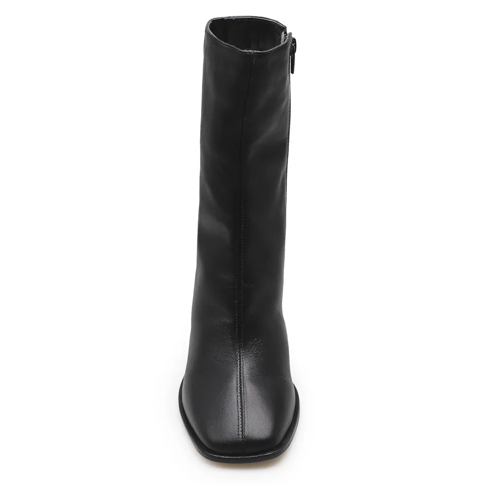Bota Square Ária Couro Preto - imagem 5