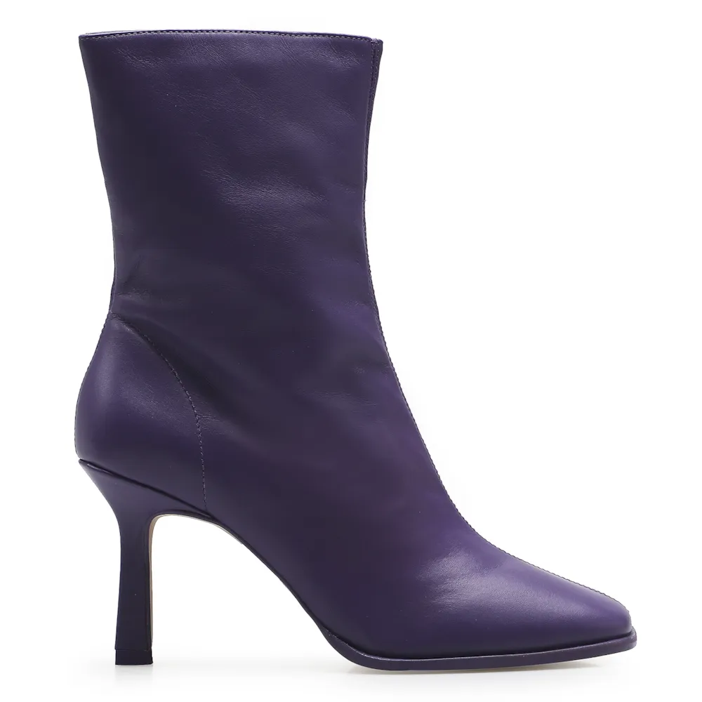 Bota Square Ária Couro Violeta - imagem 3